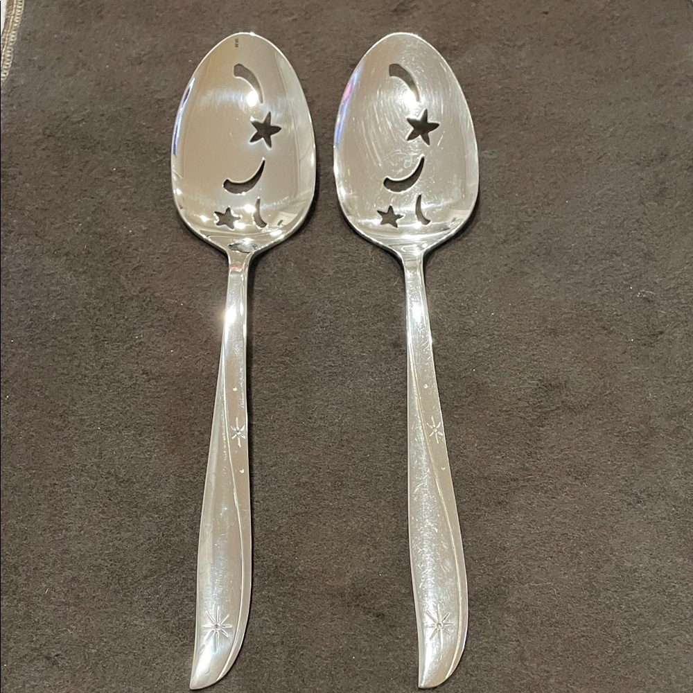 Vintage Oneida Community Twin Star Slotted Spoon